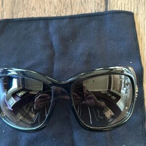 Roberto Cavalli Black sunglasses leopard sides